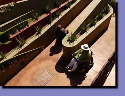 Wheelchair Ramp An image of the wheelchair accessiblity